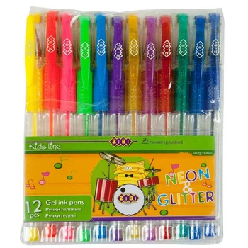 Набор гелевых ручек 12 шт ZiBi Neon-Glitter 12 цветов (ZB.2204-99)