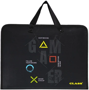 Папка-портфель на блискавці Class В4 Gamer 1 відділення 600 мкм 350х255х45 мм для хлопчика (5633-25C) (8591662556339)