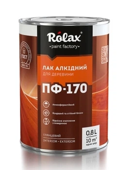 Лак яхтный Rolax 2.5 л глянцевый ПФ-170