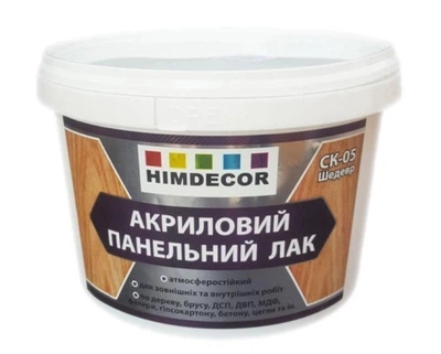 Лак акриловый панельный СК-05 Шедевр п/мат Himdecor 0.9 кг