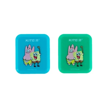 Точилка з контейнером прямокутна Kite Sponge Bob SB24-116
