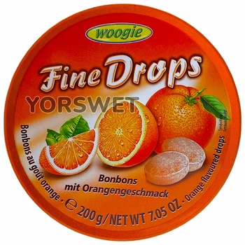 Льодяники Woogie Fine Drops Orange апельсин 200 г (0656)