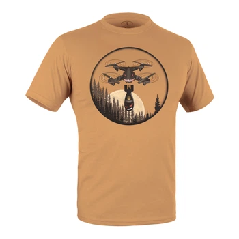 Футболка c рисунком Дрон XL Coyote Brown