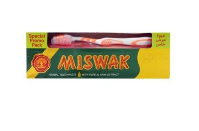 Відбілююча зубна паста Місвак Трав'яний Дабур Miswak Dabur 190 г +щітка