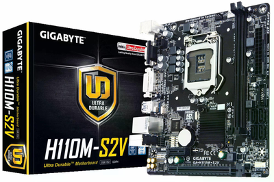 Материнская плата Gigabyte GA-H110M-S2V (s1151, Intel H110, PCI-Ex16)