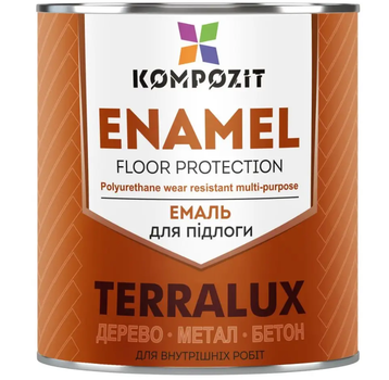 Эмаль для пола ПФ-266 Kompozit желто-коричневая 2,8 кг