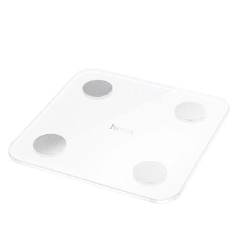 Умные весы HOCO DI65, Trust electronic scale with display, 0-180kg, BT4.2, Ailink APP, 3хААА, white