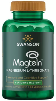 L-треонат магнію Swanson Magtein Magnesium L-Threonate 90 вег капс