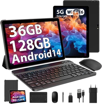 Планшет 10.1" FASTWD L231 12+24/128Gb 8 ядер Android 13 8000 mAh Черный