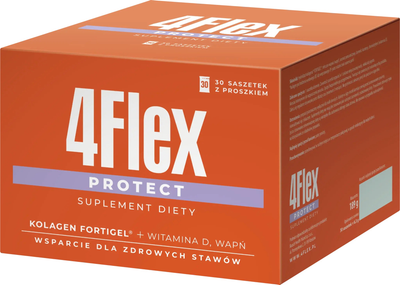 Suplement diety Bausch Health Poland 4Flex Protect Kolagen Fortigel + Wapń + Witamina D 30 saszetek (5397313000113)