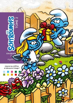 Раскраска Дисней Смурфики 2 Hachette антистресс по номерам | Coloriages mysteres Disney Schtroumpfs 2