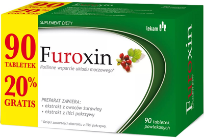 Харчова добавка Lekam Furoxin 90 пігулок (5906720537688)