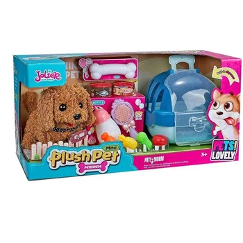 Улюбленць "Песик" Plush Pet Jolier MC 1064 ходить, рухає головою та хвостом, відтворює характерні звуки, переноска, аксесуари