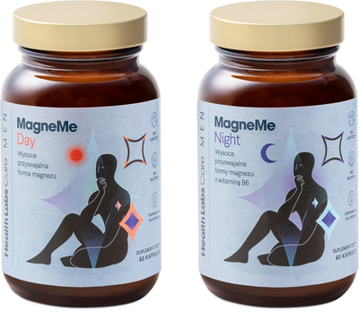 Харчова добавка Health Labs Care Men MagneMe Day + Night 2 x 60 капсул (5906146790926)