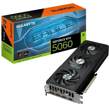Игровая видеокарта 8 ГБ GDDR7 NVIDIA GeForce RTX 5060 с охлаждением WINDFORCE, черная