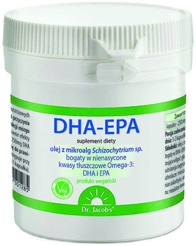 Харчова добавка Dr. Jacob's DHA-EPA OMEGA 3 з водоростей 60 капсул (4041246501285)