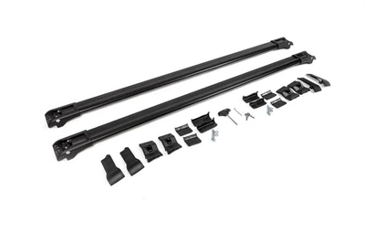 Перемычки на рейлинги под ключ WingBar (2 шт) до 140 см, Черный для Mercedes ML W164