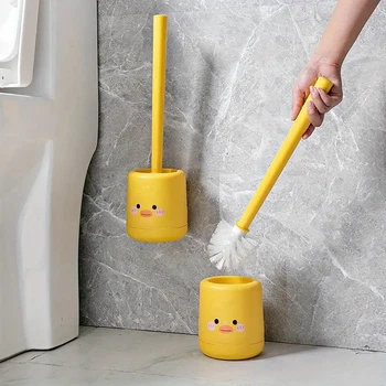 Йоршик для унітазу із пластику з м'якою щетиною Yellow Duck