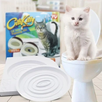 Система приучения кошек к унитазу Citi Kitty Cat Toilet Training, туалет для кошек
