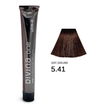 Фарба для волосся Divina.One Diva для сивини Eva Professional 5.41 Judy Garland (шатен світлий мідно-попелястий) 01280541