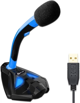 Игровой микрофон с подставкой USB Klim