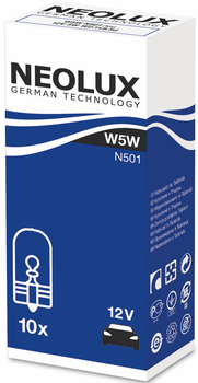 Набір автомобільних лампочок Neolux Standard N501 W5W 12 В 10 шт (4006584920723)