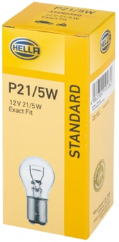 Zestaw żarówek samochodowych Hella Standard P21/5W 12 V 10 szt (8GD002078121)