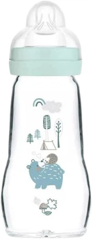 Бутылочка для кормления Mam Feel Good Forest стеклянная для мальчиков (851247) 260 мл (9001616851247)