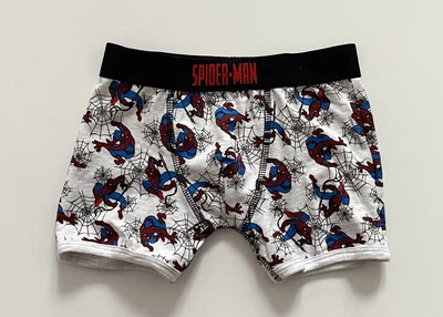 Трусики-боксерки білі з принтом та монограмні Marvel Spider-Man на хлопчика Primark 110 на 4-5 років