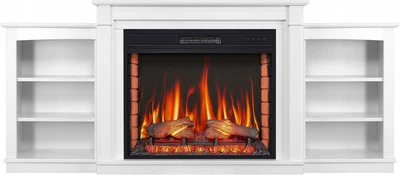 Каминокомплект ArtiFlame Vogue с 3D эффектом пламени, обогревом и звуком горения огня Белый
