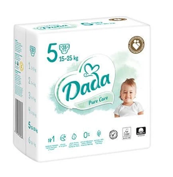 Дитячі підгузки Dada Pure Care розмір 5 (15-25кг) 28шт