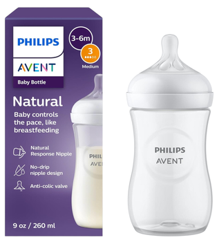 Пляшечка для годування Philips AVENT Natural Response 260 мл 3м+ SCY903/01 (8710103989639)