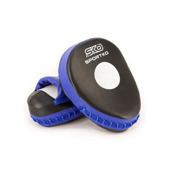 Лапы Sportko ПД6 боксерские Яблоко 24х18х6см пара искусственная кожа blue/black