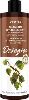 Трихологический дегтярный шампунь Venita Trichological Anti-Dandruff Shampoo Dziegiec против перхоти 300 мл (5902101521895)