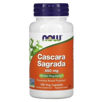 Каскара Саграда NOW Cascara Sagra 450mg 100VegCaps натуральна добавка