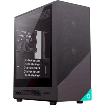 Корпус GameMax Focus MB, Black, без БЖ, Micro Tower, для MicroATX / Mini-ITX, 1xType-C / 1xUSB 3.0 / 1xUSB 2.0, макс. CPU - 155 мм / VGA - 330 мм, 3x120 мм, бічна панель із загартованого скла