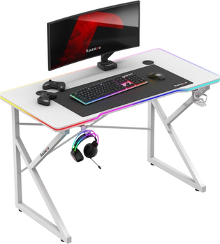 Ігровий стіл Huzaro Hero 1.7 RGB White