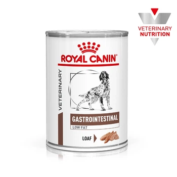 Вологий корм для дорослих собак ROYAL CANIN Роял канін GASTRO-INTESTINAL LOW FAT DOG cans Вага: 0.42 кг.