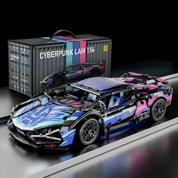 Машинка конструктор CyberPunk Car 0079 масштаб 1:14 Ламборгіні КіберПанк на 1314 деталей