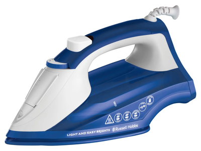 Парова праска Russell Hobbs 28440-56 Light and Easy Brights Sapphire, 2400 Вт, керамічна підошва, Синій