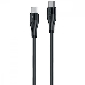 Кабель Proove Soft Silicone Type-C to Type-C 60W (2m) black