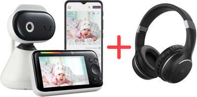 Відеоняня Motorola PIP1500 Connect + Навушники Motorola Moto XT220 Black у подарунок (GIFT-01BL)