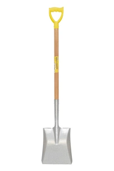 Лопата совковая MASTERTOOL 225х275х1200 мм молотковая покраска с деревянной ручкой и держаком 14-6269
