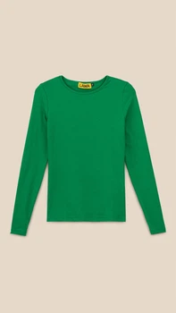 Лонгслив однотонный женский LAWA WBC02348 XL Зеленый shop (2000999263514)