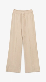 Брюки палаццо однотонные женские 0525 XL Бежевый shop (2000999177385)