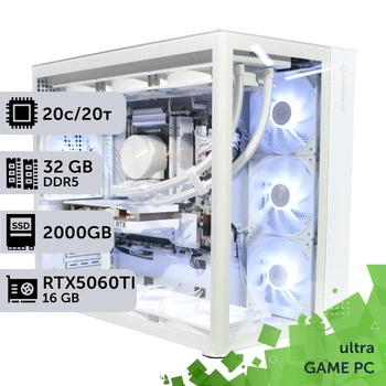 Игровой компьютер GamePC Ultra #515 Core Ultra 7 265KF / 32 GB / SSD 2TB / GeForce RTX 5060Ti 16GB геймерский системный блок для киберспорта и стриминга