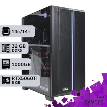 Игровой компьютер GamePC Ultra #513 Core Ultra 5 245KF / 32GB / SSD 1TB / GeForce RTX 5060Ti 8GB геймерский системный блок для киберспорта и стриминга