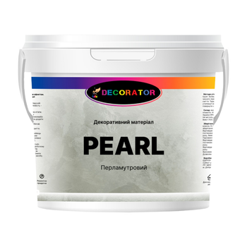 Декоративна інтер'єрна перламутрова штукатурка для стін та стелі, ТМ DECORATOR, Pearl (2.5л)