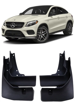 Брызговики Mercedes-Benz GLE class C292 2015- без порогов комплект 4 шт.
