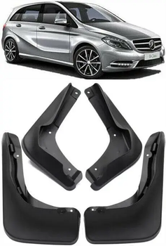 Брызговики Mercedes-Benz B Class W246 2011-2014, комплект 4шт.
